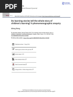 Do Learning Stories Tell The Whole Story of Children S Learning A Phenomenographic Enquiry