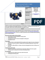 Environmental Health & Safety: Equipment/Task Name