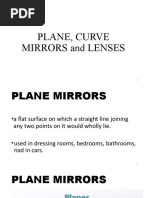 Plane, Curve Mirrors and Lenses