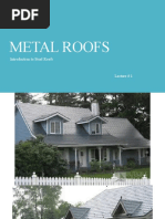 Metal Roofs: Introduction To Steel Roofs