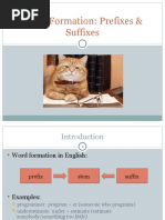 Word Formation - Prefix and Suffix