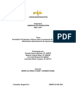 Actividad 2 Informe Sobre La Propuesta de Solución A Una Dificultad de Administración de Operaciones