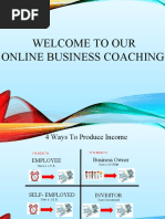 Welcome To Our Online Business Coaching