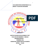 Informe de Laboratorio de Resistencia de Compresion de Adoquines