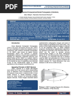 Cone Beamed Computerized Dental Tomography in Dentistry