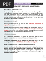 Enseñanza 2 SERVICIO Y LIDERAZGO GARANTIZADO.