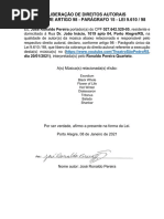 Solicitação AUTOR de Liberação de Show - Declaração Autor PREENCHIDA