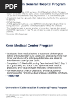 San Joaquin General Hospital Program