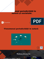 Fenomenul Periodicității În Natură Și Societate