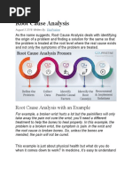 Root Cause Analysis