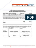 Certification of Expenses Not Requiring Receipts: CID Instructional Management