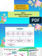 Matematik Tingkatan 5: Bab 4 Matematik Pengguna: Percukaian