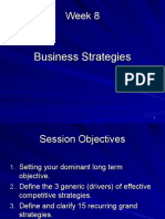 Business Strategies (Bus Pol) Week 8