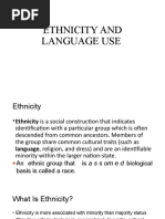 Ethnicity and Language Use