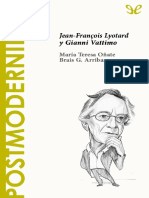 Postmodernidad. Jean-Francois Lyotard y Gianni Vattimo