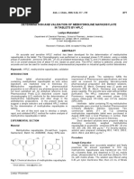 Determination and Validation of Mebhydroline Napad