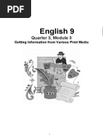 English 9: Quarter 3, Module 3