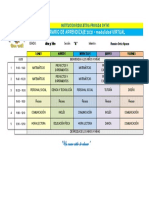 Horario de Clases 4to y 5to Grado PRIMARIA 2021