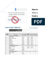 Gantt Chart Template