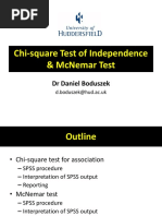 Chi-Square Test & McNemar Test - D.Boduszek