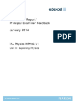 Examinerreport Unit3 (WPH03) January2014