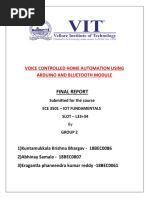 Final Report: Voice Controlled Home Automation Using Arduino and Bluetooth Module