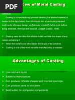 Overview of Metal Casting