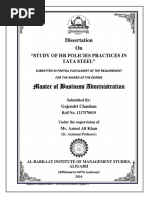 Study of HR Policies Practices in Tata Steel