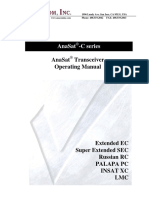 Anasat - C Series: Anasat Transceiver Operating Manual