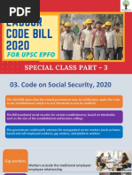 Code On Social Security, 2020