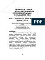 Pengaruh Motivasi Terhadap Prestasi Dan Kinerja Karyawan Perushaan