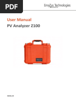 User Manual: PV Analyzer Z100