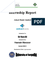 Vdocuments - MX Internship Report On Askari Bank 5685e2e32007b