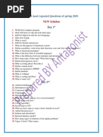 Cs101 Most Repeated Questions of Spring 2020: NEW Syllabus