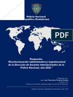 Propuesta de Reestructuracion Administrativa y Organizacional de La Direccion de Asuntos Internos Policia Nacional