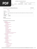 Best Practices - Security Gateway Performance