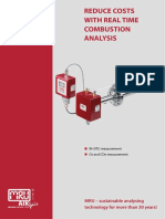 With Real Time Combustion Analysis: Reduce Costs