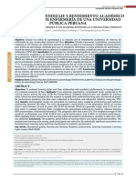 Estilos de Aprendizaje y Rendimiento Académico en Internos de Enfermería de Una Universidad Pública Peruana