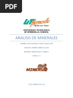 Analisis de Minerales