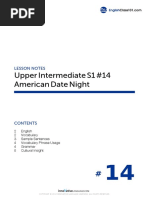 Upper Intermediate S1 #14 American Date Night: Lesson Notes