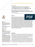 Complete Denture Tooth Arrangement Technology Driven by A Reconfigurable Rule