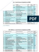 UGC CARE List - Social Science (July 2020)