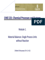 Module 1 - Non-Reactive Single-Unit MBs