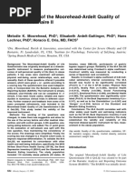 The Validation of The Moorehead-Ardelt Quality of Life Questionnaire II