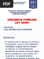 Violencia Familiar LEY 30364: Luis Antonio Rioja Espinoza