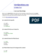 Android Online Test - Quiz PDF