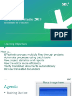 SDL Trados Studio 2019 - Intermediate - EN