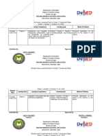 Home Learning Plan For Grade 7 Filipino