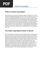 What Is Global Journalism?