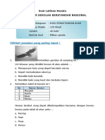 Soal Latihan Kesatu UASBN IPA